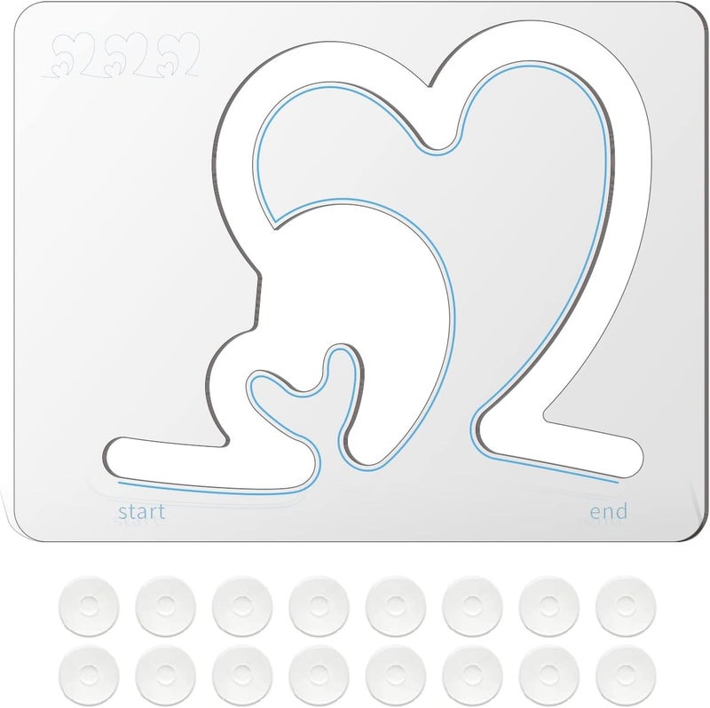 Kapyoo Quilting Rulers and Templates Quilting Templates for Machines Quilting Heart Shaped Free Motion Quilting Templates (Design B) - Image 2